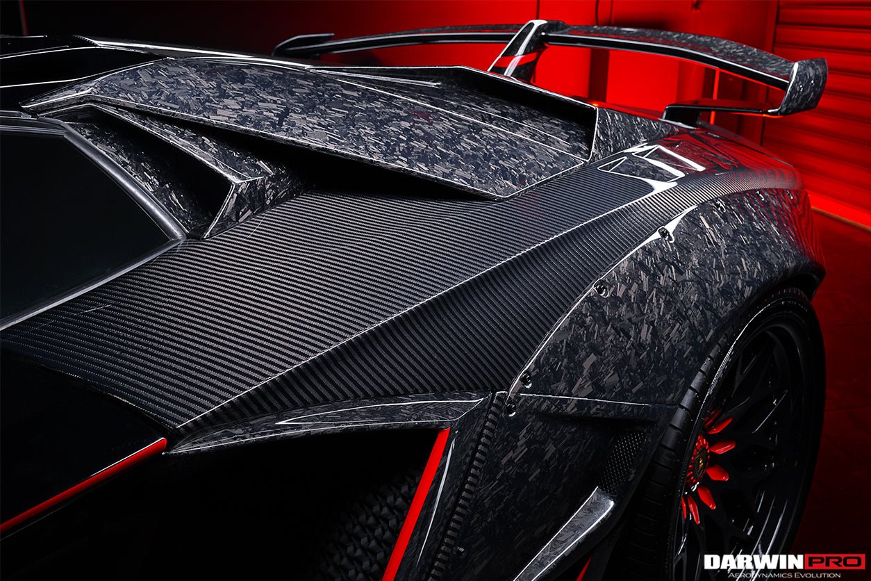 2011 - 2016 Lamborghini Aventador LP700 Coupe & Roadster BKSS Style Carbon Fiber Rear Side Scoops