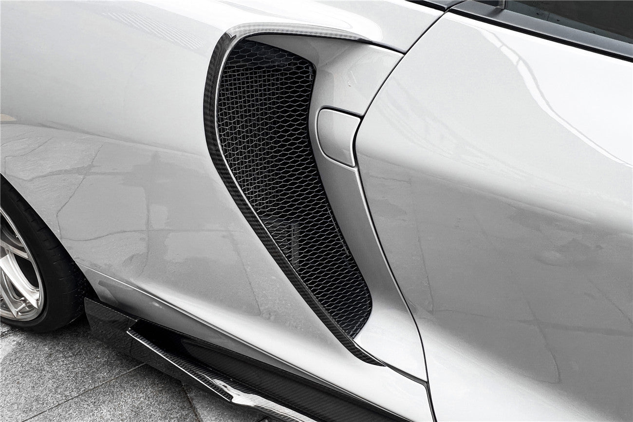 2020 - 2023 McLaren GT WP Style Dry Carbon Fiber Side Air Intake Blades