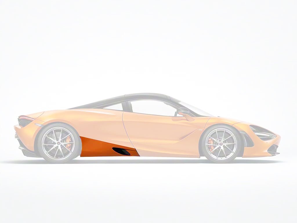 McLaren 720S P14 Carbon Fiber Side Skirts OEM Style 2017-2022