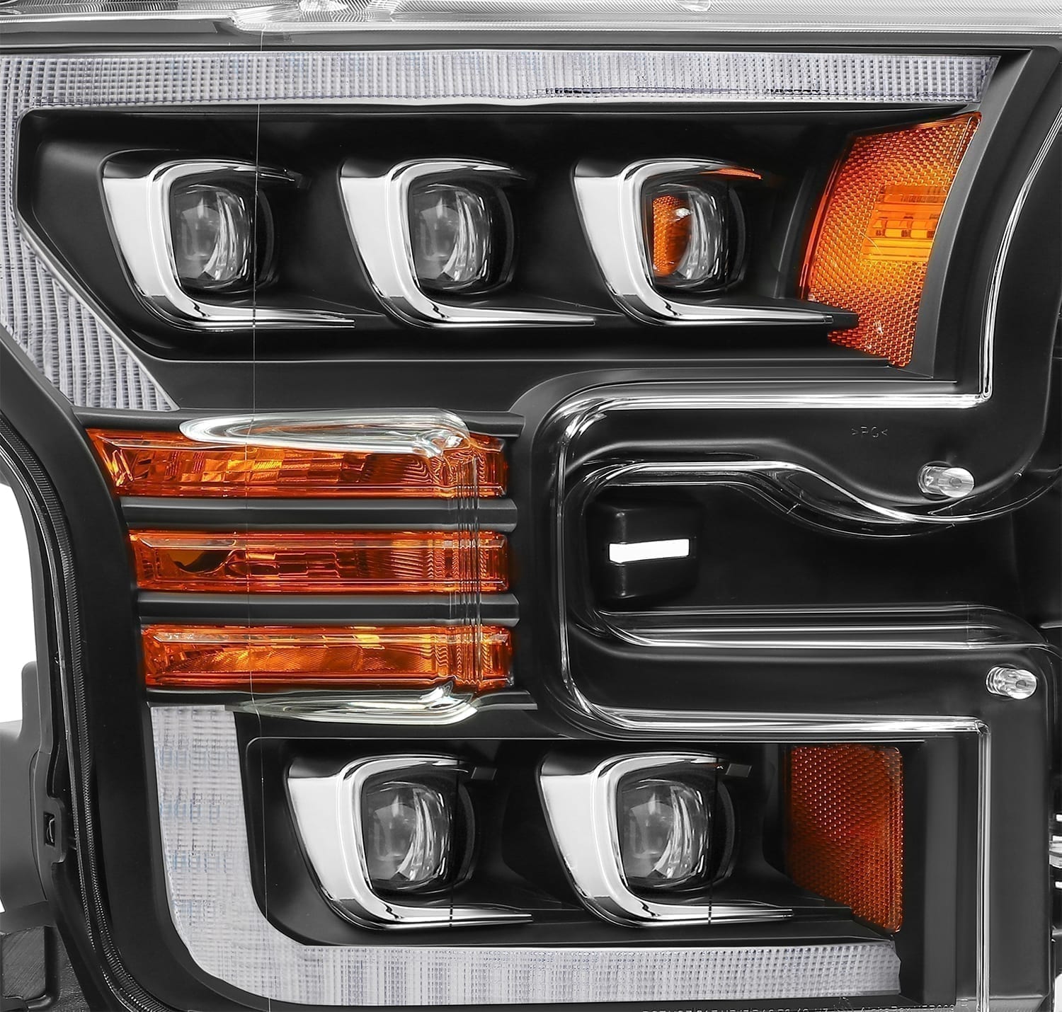 15-17 Ford F150 / 17-20 F150 Raptor NOVA-Series LED Projector Headlights Black | AlphaRex