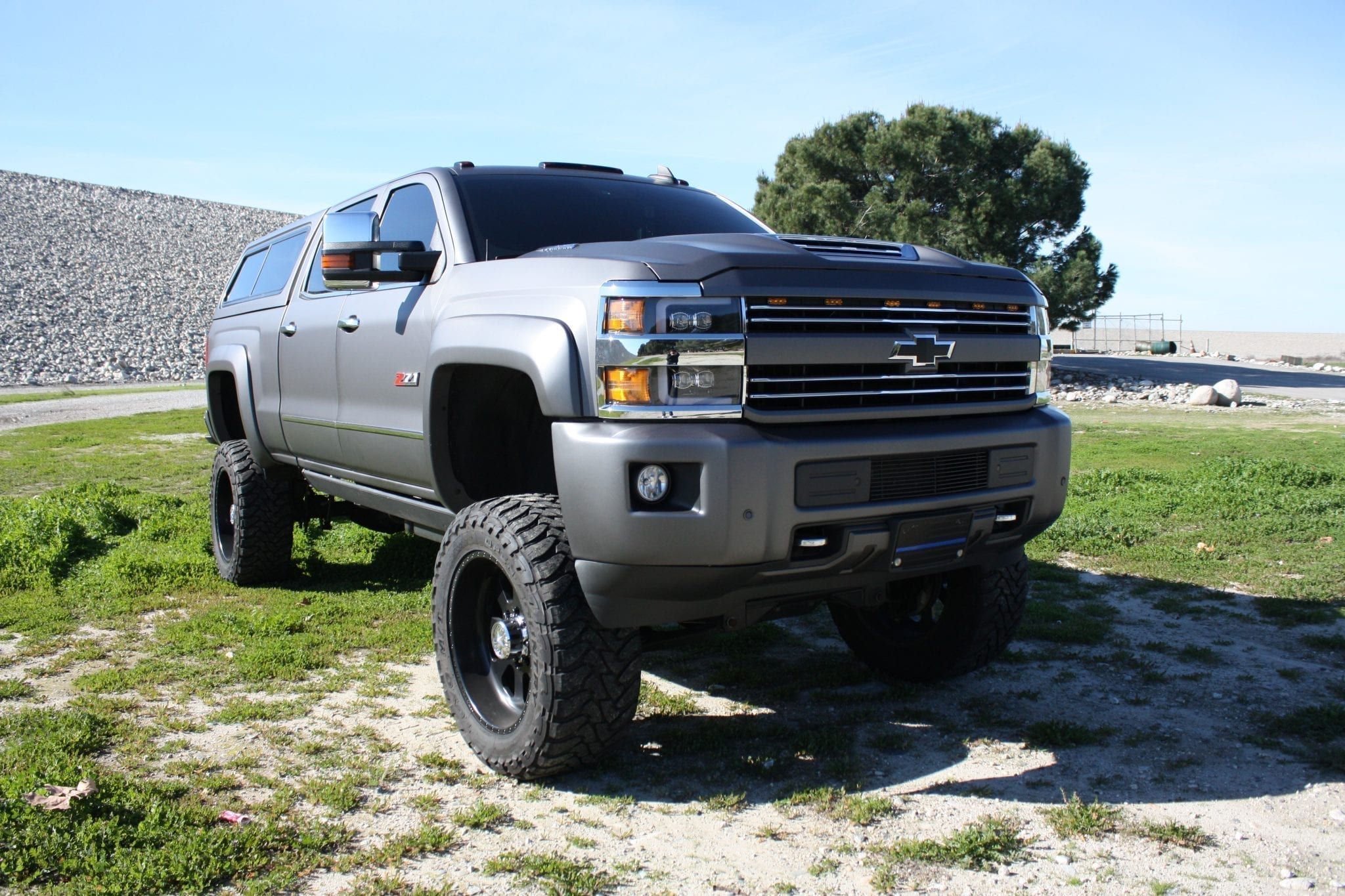 15-19 Chevrolet Silverado 2500HD/3500HD MKII NOVA-Series LED Projector Headlights Jet Black | AlphaRex