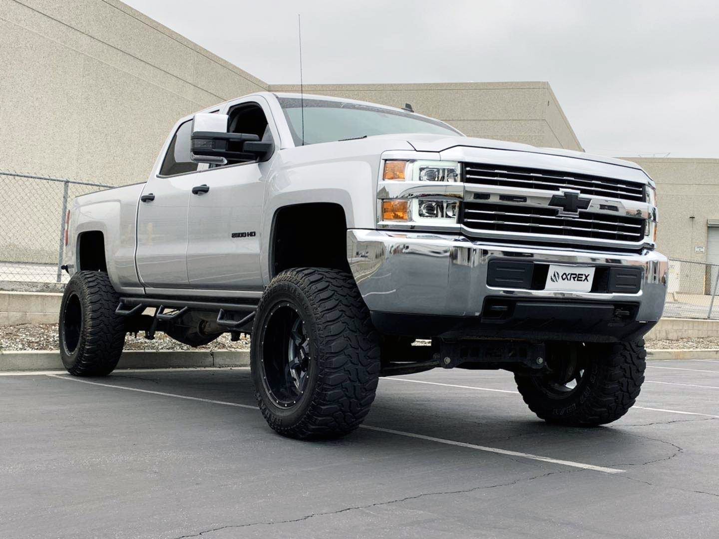 15-19 Chevrolet Silverado 2500HD/3500HD LUXX-Series LED Projector Headlights Chrome | AlphaRex