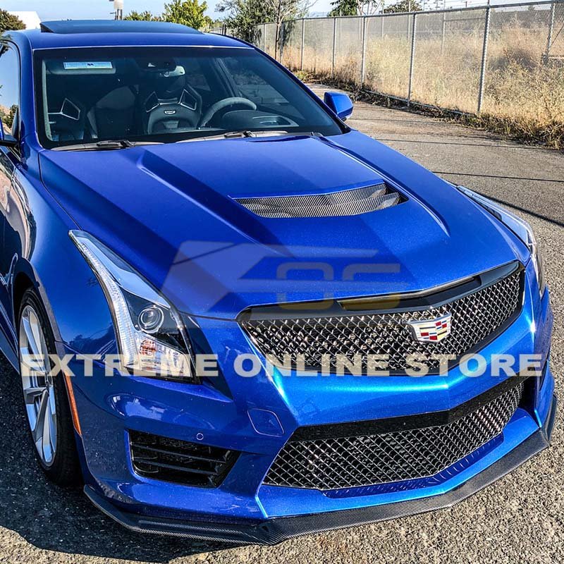 Cadillac ATS-V Alpha Carbon Fiber Front Lip Splitter 2016-2019