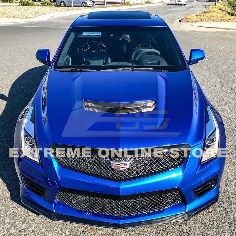 Cadillac ATS-V Alpha Carbon Fiber Front Lip Splitter 2016-2019