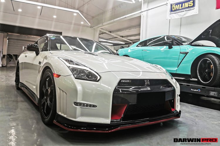 2008 - 2016 Nissan GTR R35 CBA DBA Ver15 NSM Style Partial Carbon Fiber Front Bumper