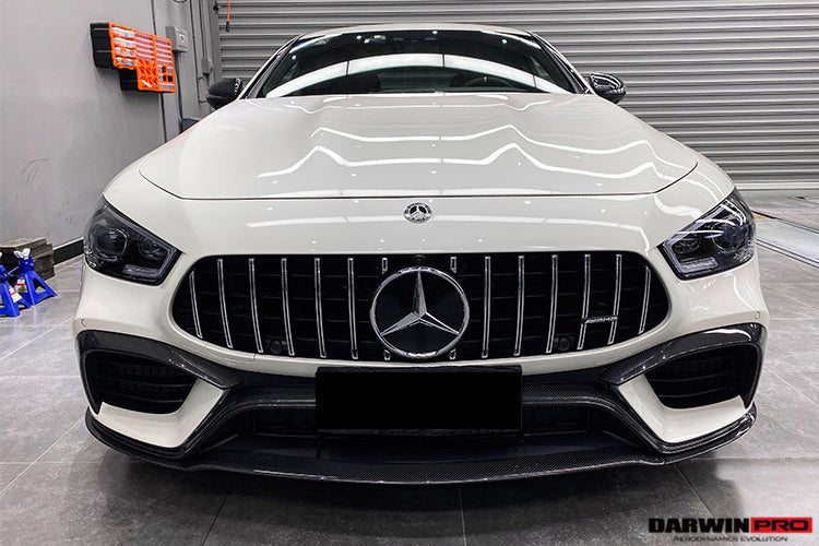 2019-2024 Mercedes Benz AMG GT63 S 4Door Coupe X290 Carbon Fiber Front Bumper Vents Canards