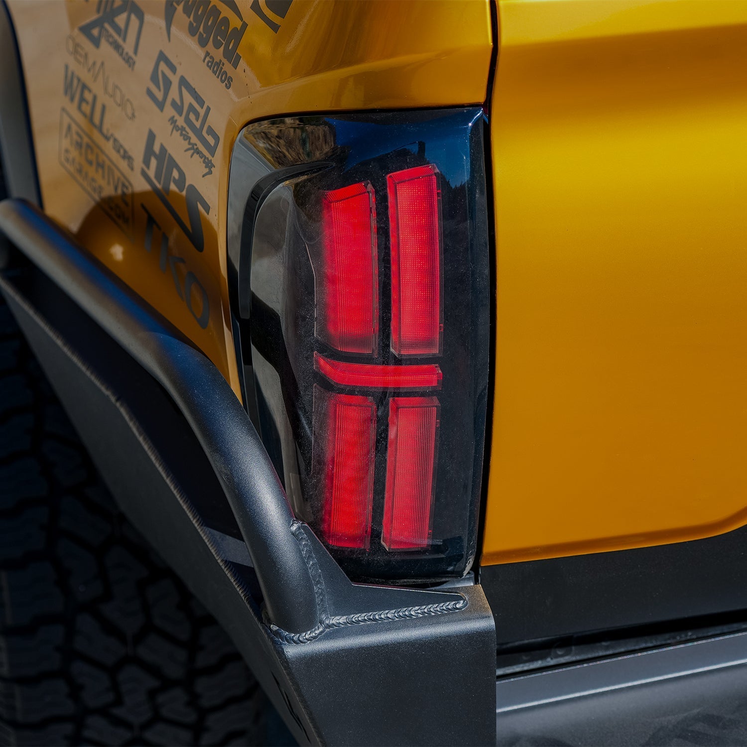 16-23 Toyota Tacoma NOVA-Series Prismatic LED Tail Lights Black | AlphaRex
