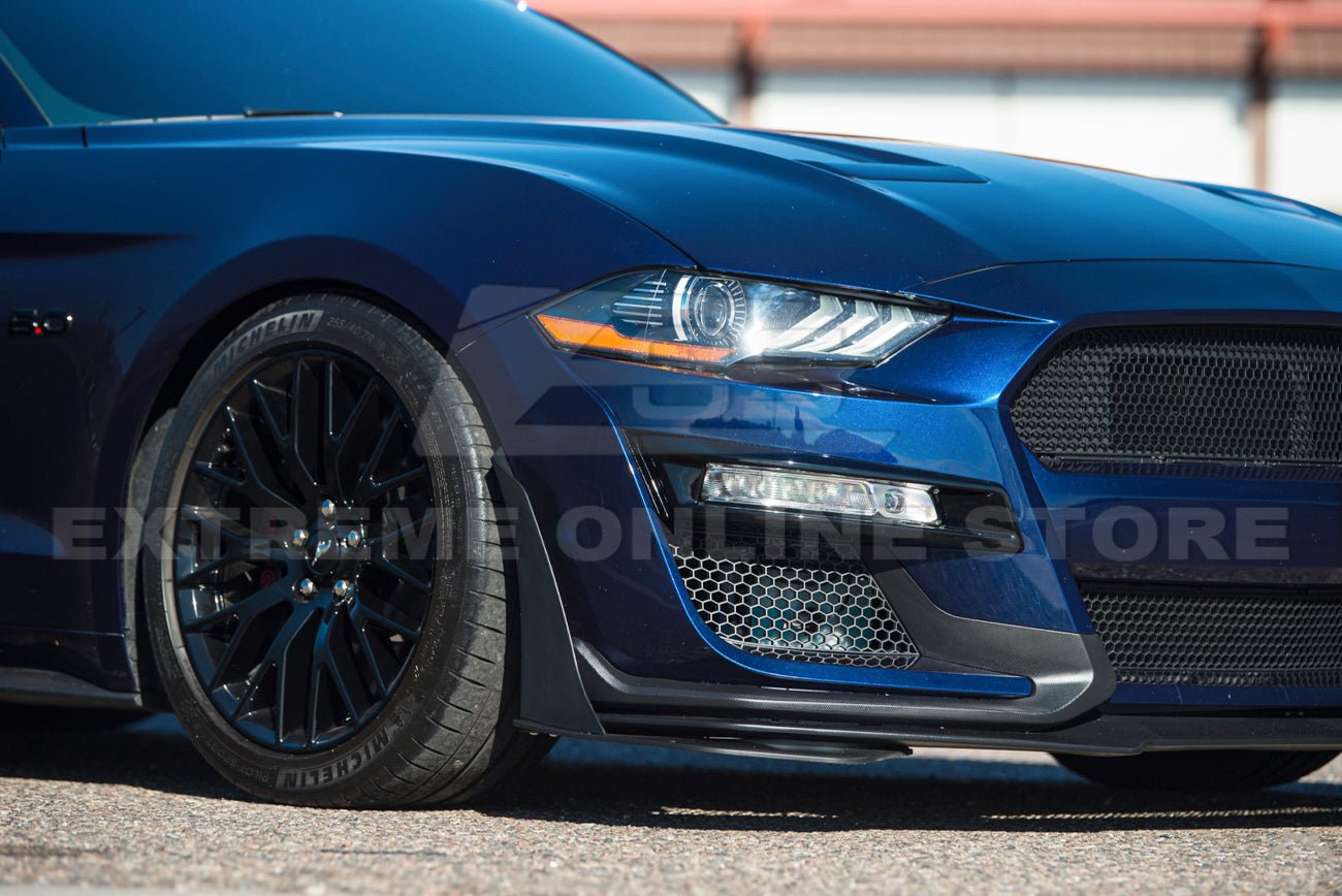 Ford Mustang S550 GT500 Style Conversion Full Body Kit Front Bumper Side Skirts High Wing 2015-2023