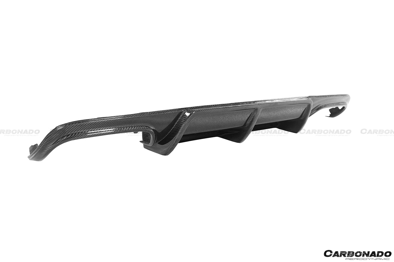 2008 - 2011 Mercedes Benz W204 C63 AMG AK Style Carbon Fiber Rear Lip