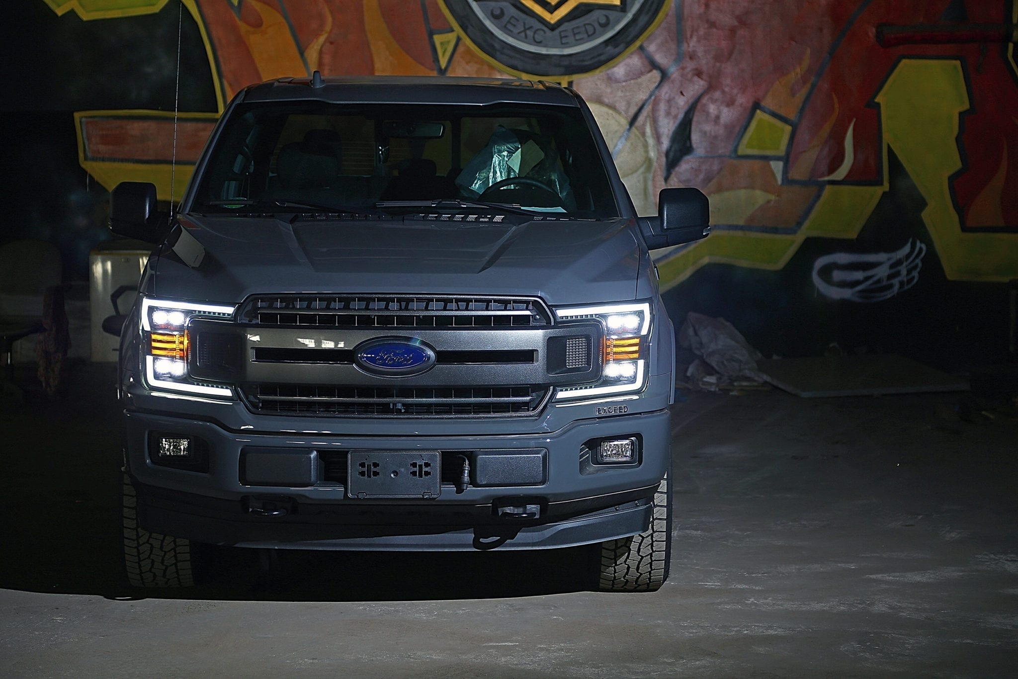 18-20 Ford F150 NOVA-Series LED Projector Headlights Alpha-Black | AlphaRex