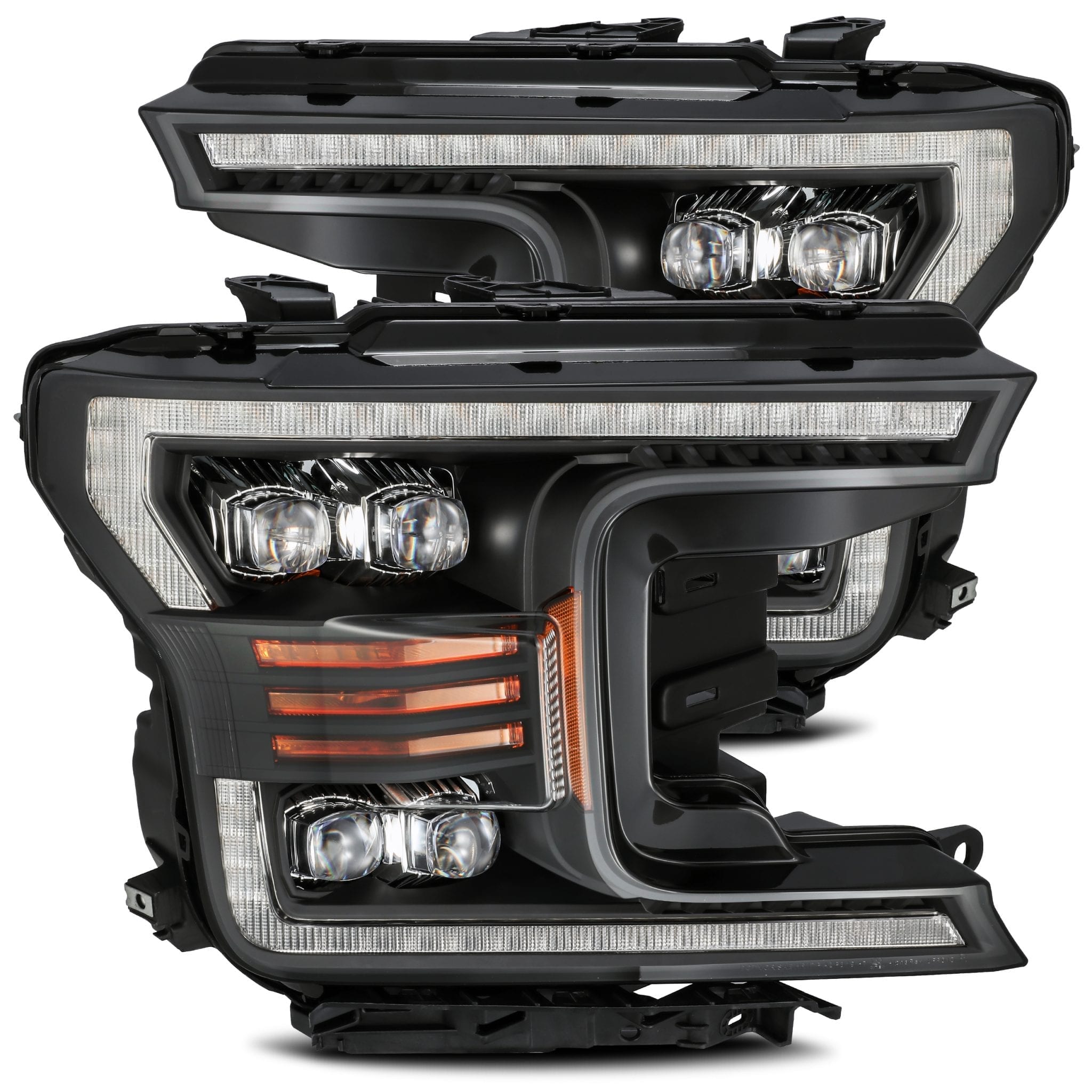 18-20 Ford F150 NOVA-Series LED Projector Headlights Black | AlphaRex