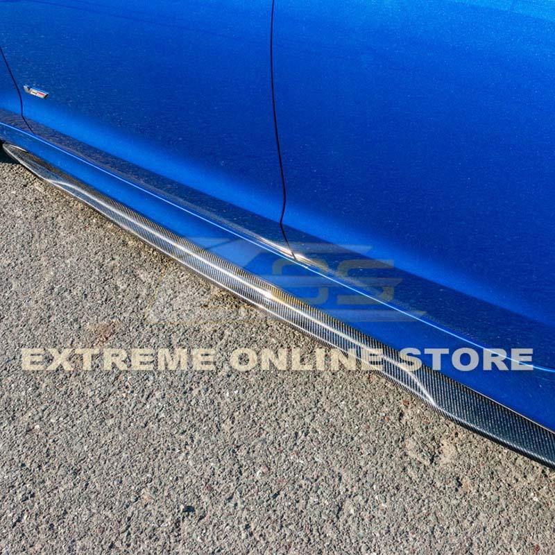 Cadillac ATS-V Carbon Fiber Front Splitter Side Skirts Kit 2016-2019
