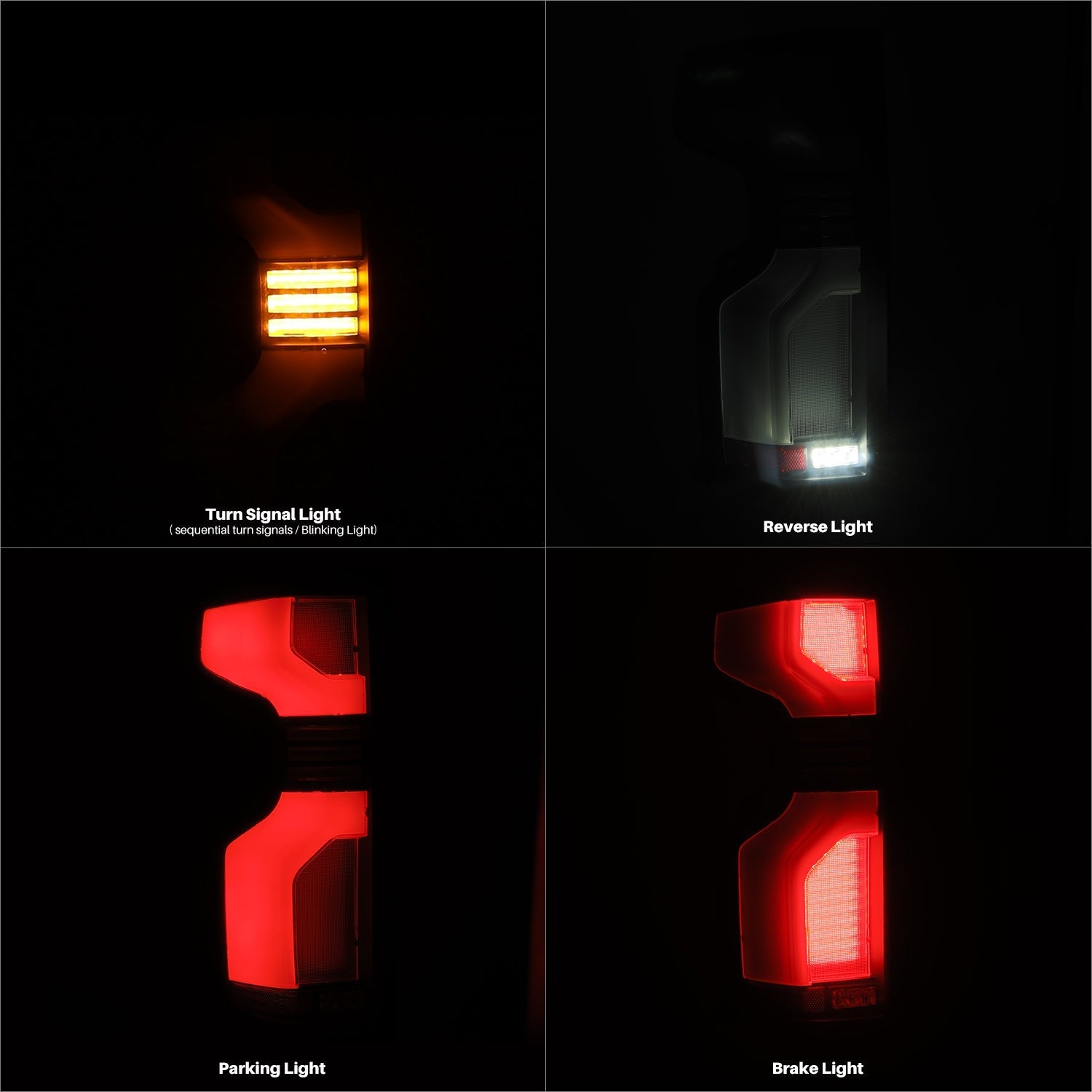 19-25 Chevrolet Silverado 1500 / 20-25 Silverado 2500HD/3500HD LUXX-Series LED Tail Lights Black | AlphaRex