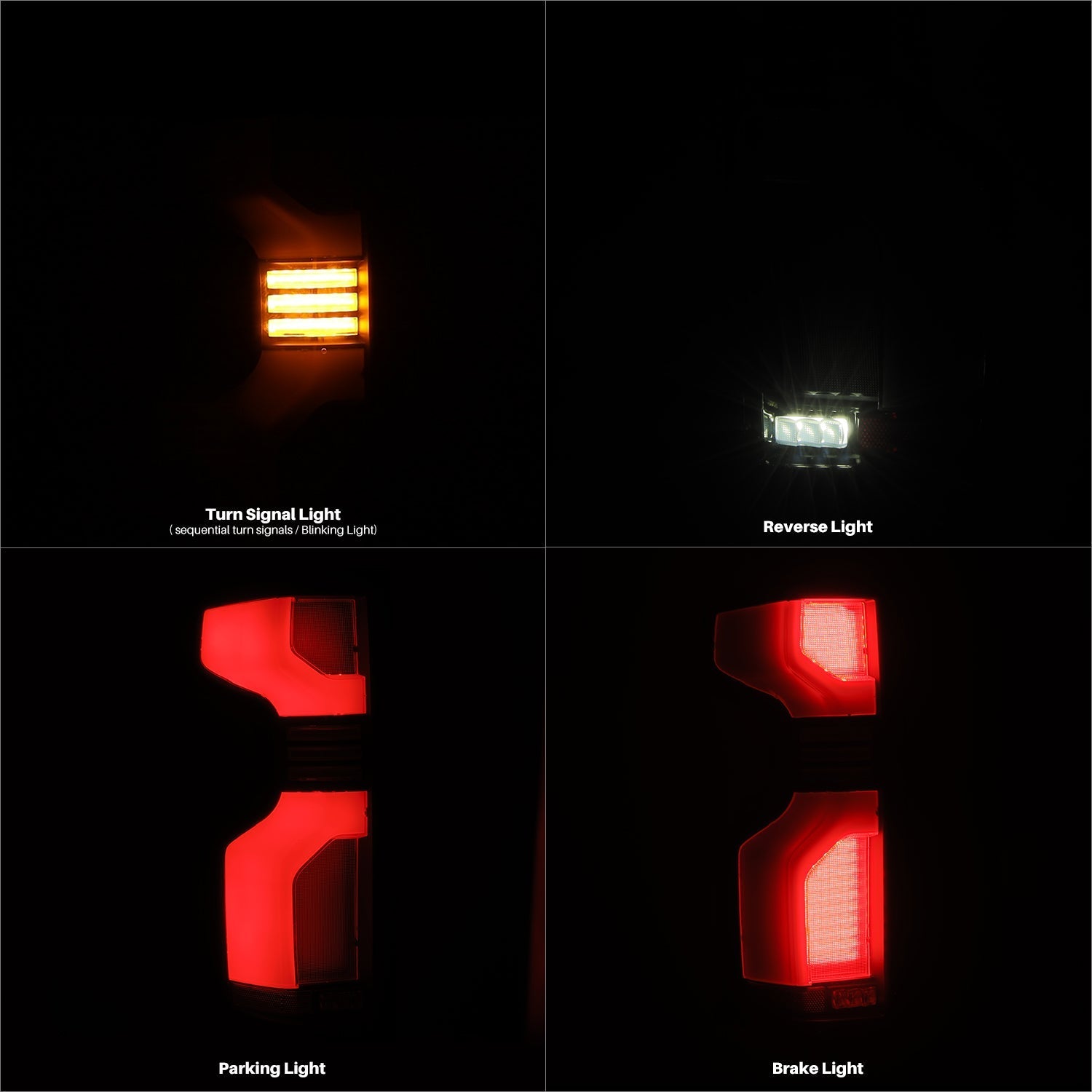 19-25 Chevrolet Silverado 1500 / 20-25 Silverado 2500HD/3500HD LUXX-Series LED Tail Lights Black Red | AlphaRex
