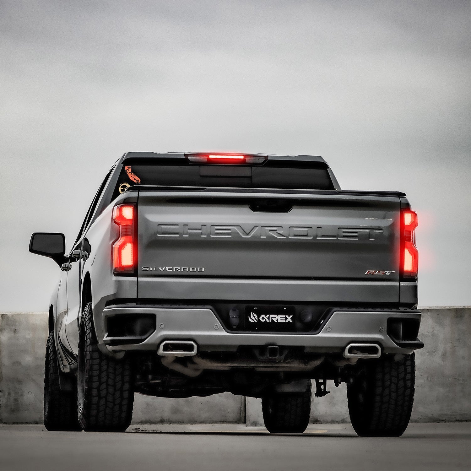 19-25 Chevrolet Silverado 1500 / 20-25 Silverado 2500HD/3500HD LUXX-Series LED Tail Lights Alpha-Black | AlphaRex