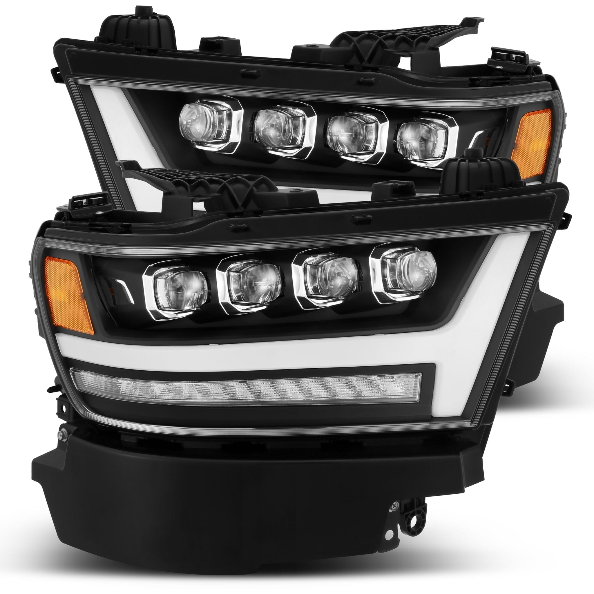19-24 Ram 1500 NOVA-Series LED Projector Headlights Black | AlphaRex