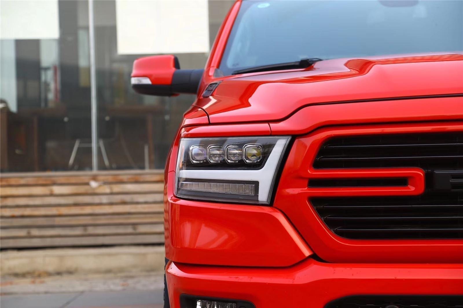 19-24 Ram 1500 NOVA-Series LED Projector Headlights Chrome | AlphaRex