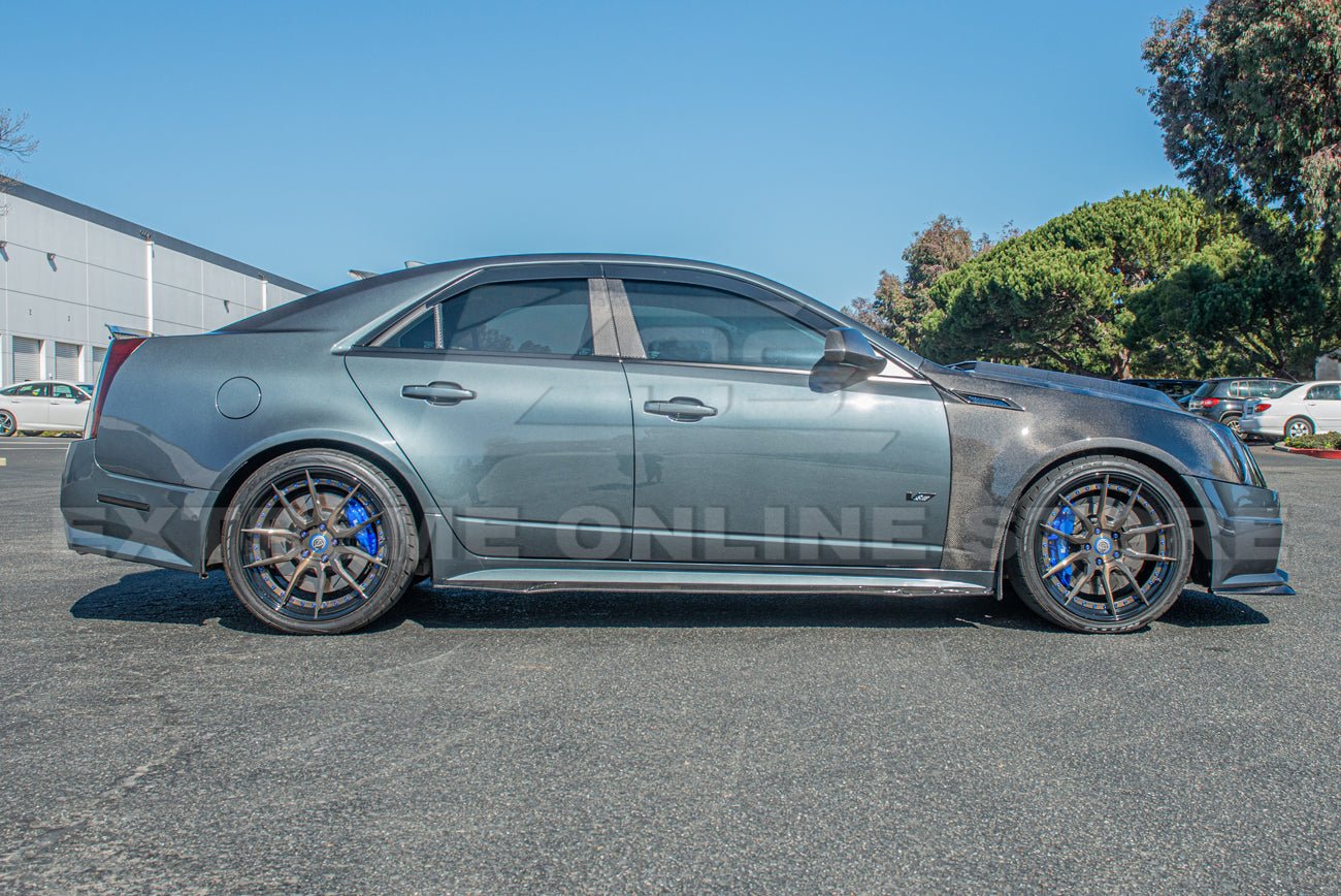 Cadillac CTS-V GMX322 Carbon Fiber Front Side Fender Trim Covers 2009-2015