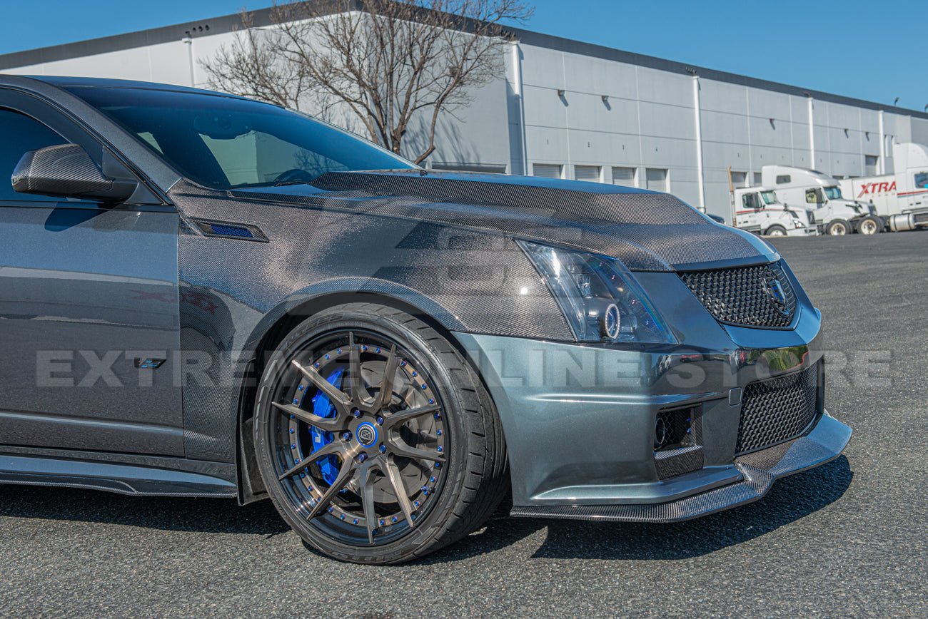 Cadillac CTS-V GMX322 Carbon Fiber Front Side Fender Trim Covers 2009-2015
