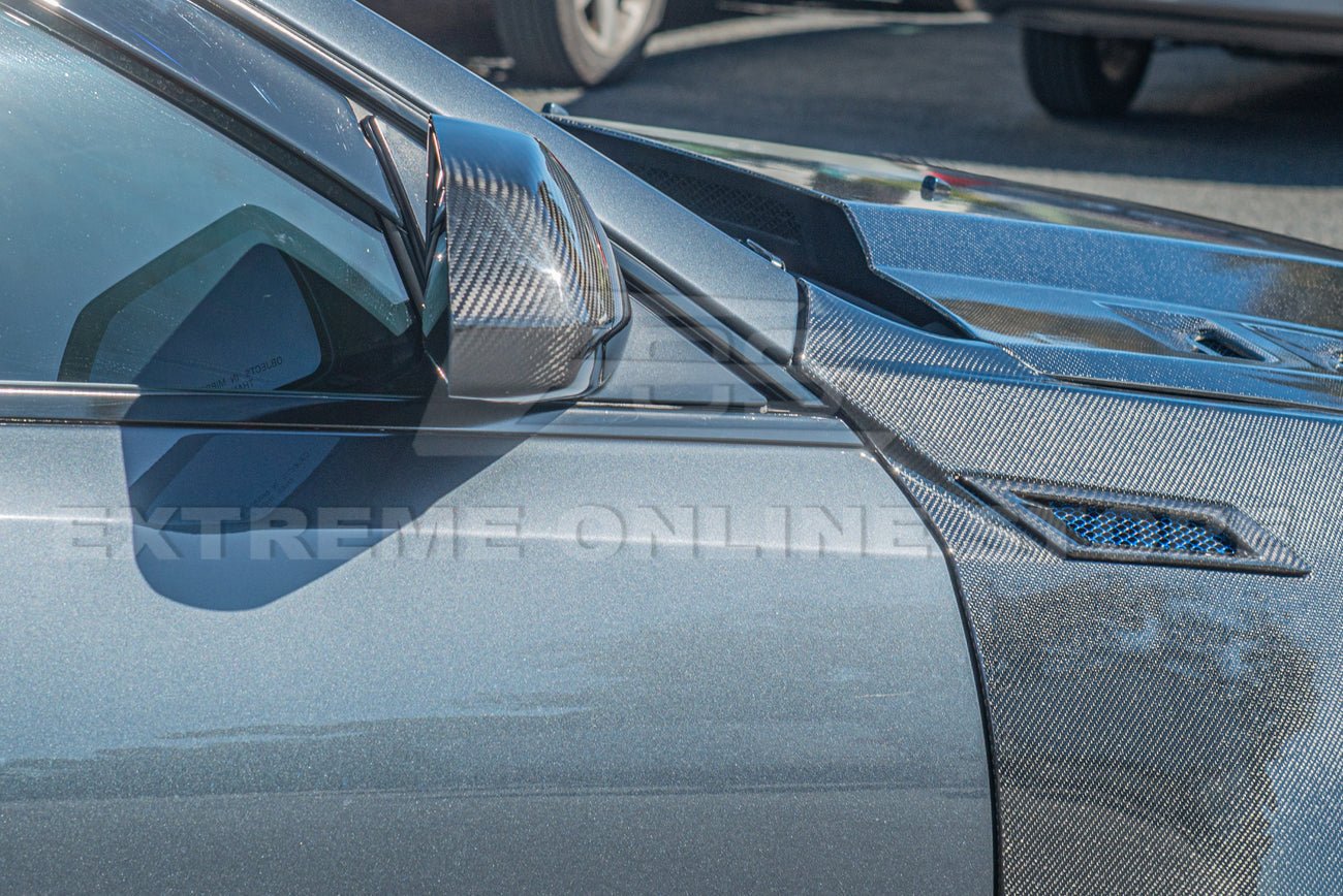 Cadillac CTS CTS-V Factory Style Dry Carbon Fiber Mirror Covers 2009-2015