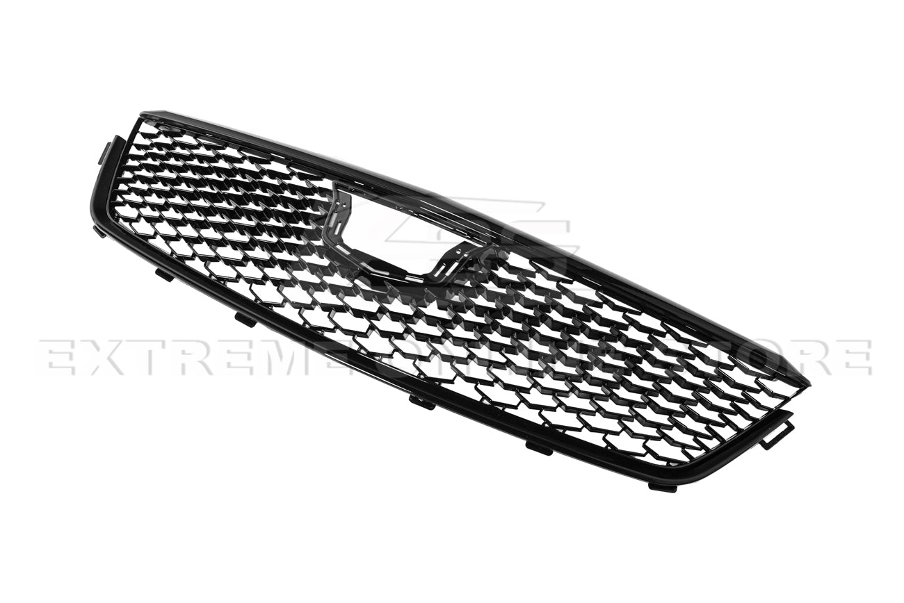 Cadillac CT4 Alpha CT4-V Blackwing Style Gloss Black Front Bumper Grille Cover 2020-Up