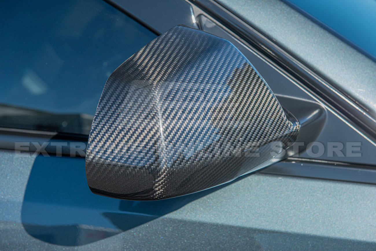 Cadillac CTS CTS-V Factory Style Dry Carbon Fiber Mirror Covers 2009-2015