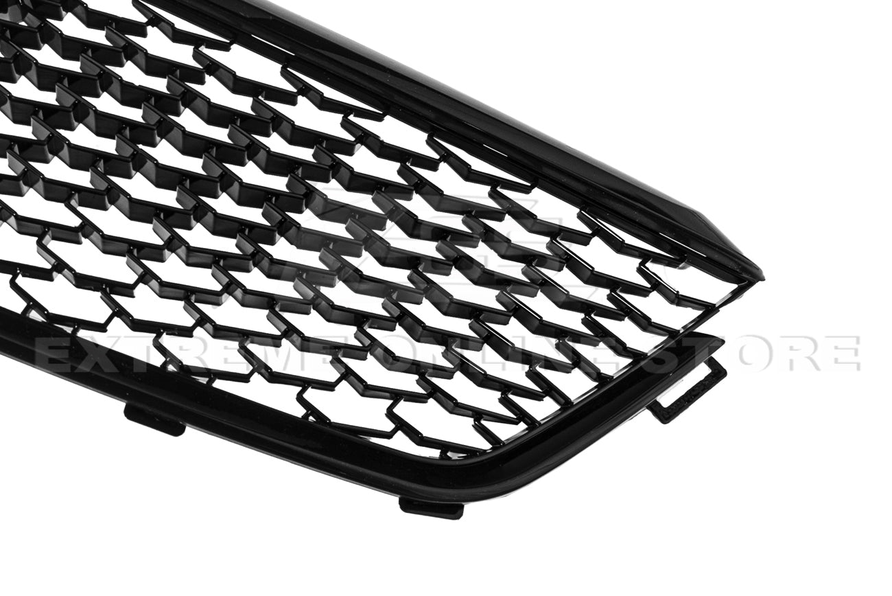 Cadillac CT4 Alpha CT4-V Blackwing Style Gloss Black Front Bumper Grille Cover 2020-Up