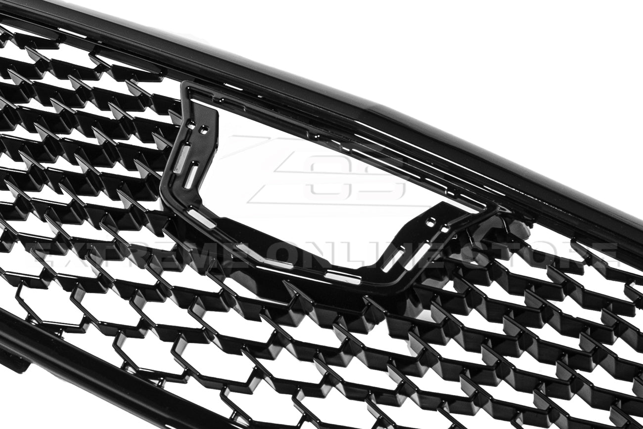 Cadillac CT4 Alpha CT4-V Blackwing Style Gloss Black Front Bumper Grille Cover 2020-Up
