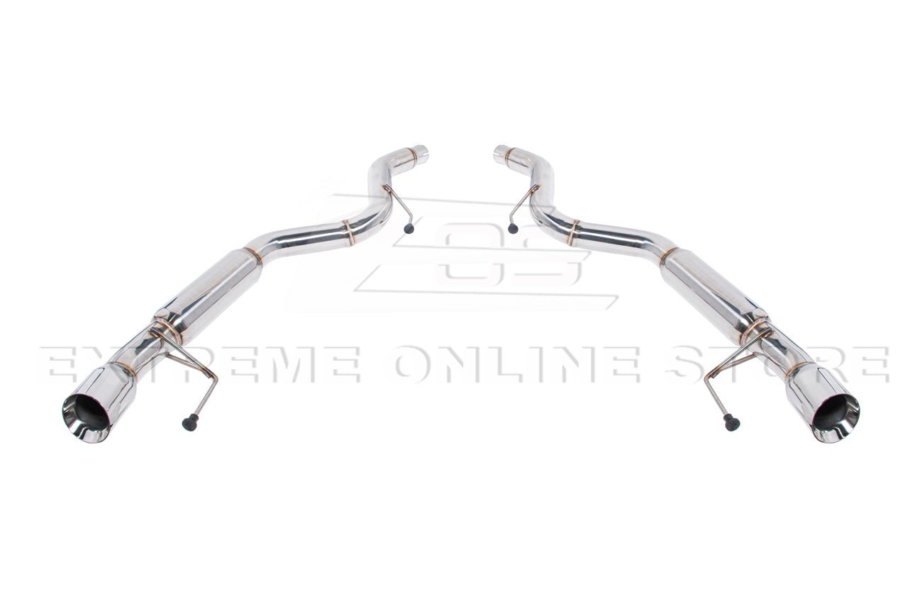 Ford Mustang S550 Axle Back Exhaust System Extreme Muffler 4 Inch Tips 2015-2023