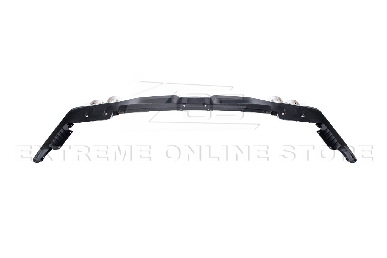 Ford Mustang S550 GT350 Style Rear Diffuser Quad Tips Primer Black 2015-2017