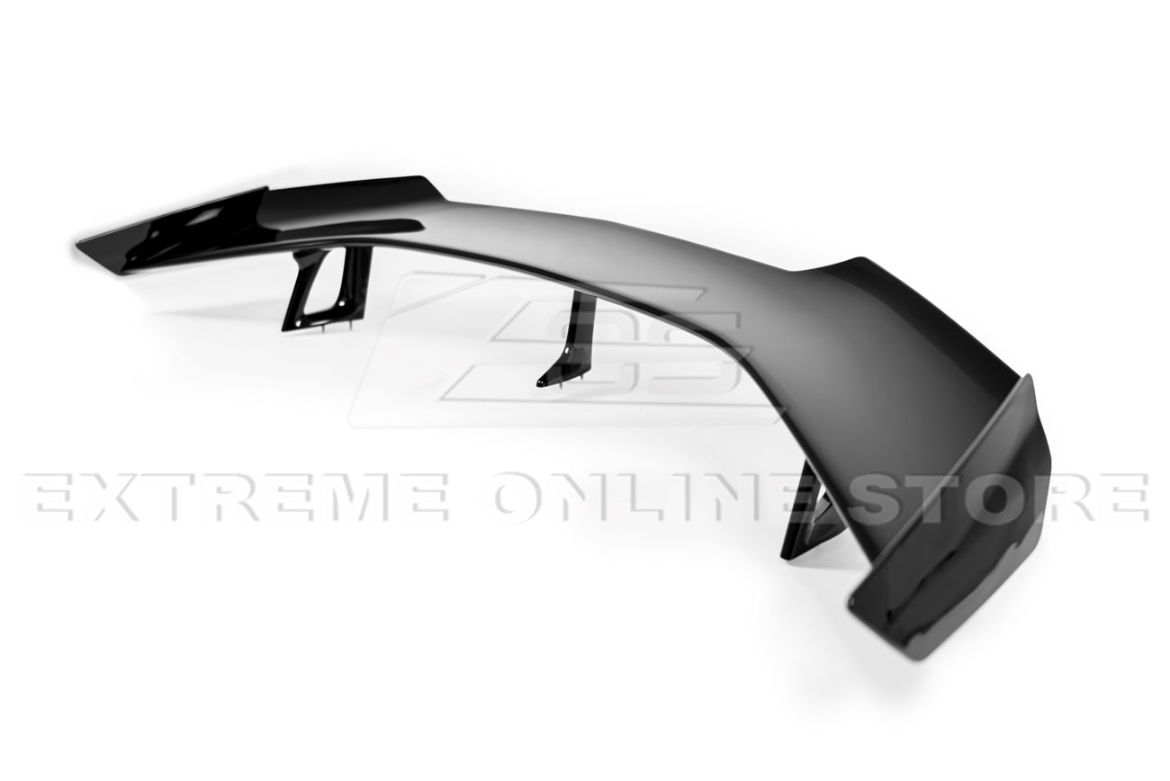 Chevrolet Camaro 6th Gen ZL1 1LE Style Gloss Black Carbon Fiber High Wing Rear Trunk Spoiler 2016-2024