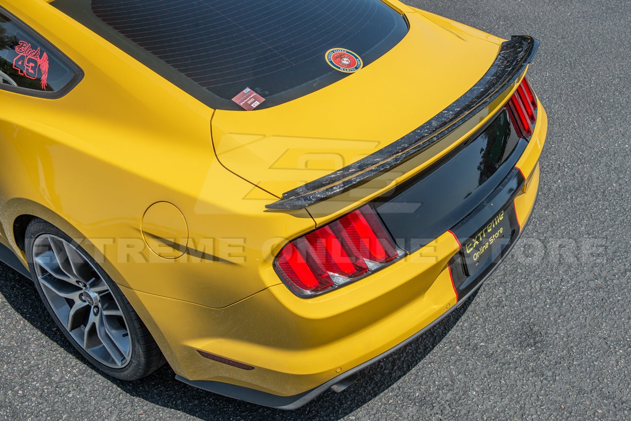 Ford Mustang S550 GT350 Style Carbon Fiber Rear Spoiler 2015-2023
