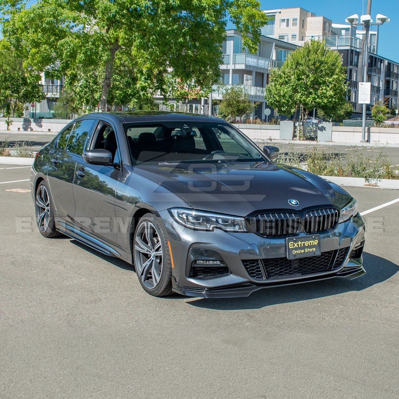 BMW G20 G28 3 Series M Sport M Performance Style Gloss Black Side Skirts Rocker Panel Pair 2019-Up