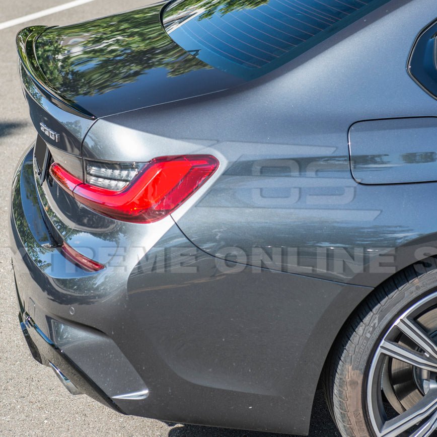 BMW G20 G28 3 Series M Sport EOS Style Gloss Black Front Lip Side Skirts Rear Spoiler Kit 2019-Up