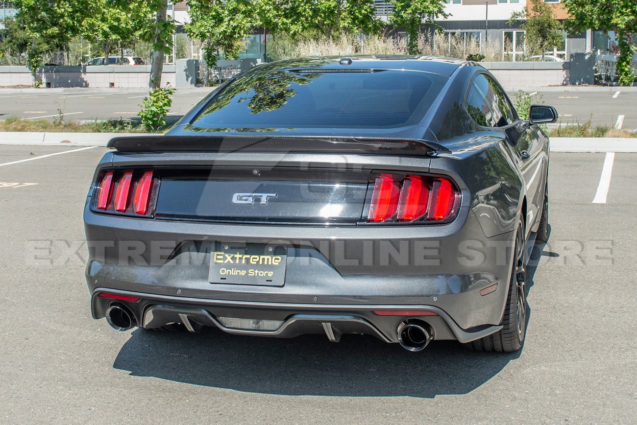 Ford Mustang S550 GT350 Style Carbon Fiber Rear Spoiler 2015-2023