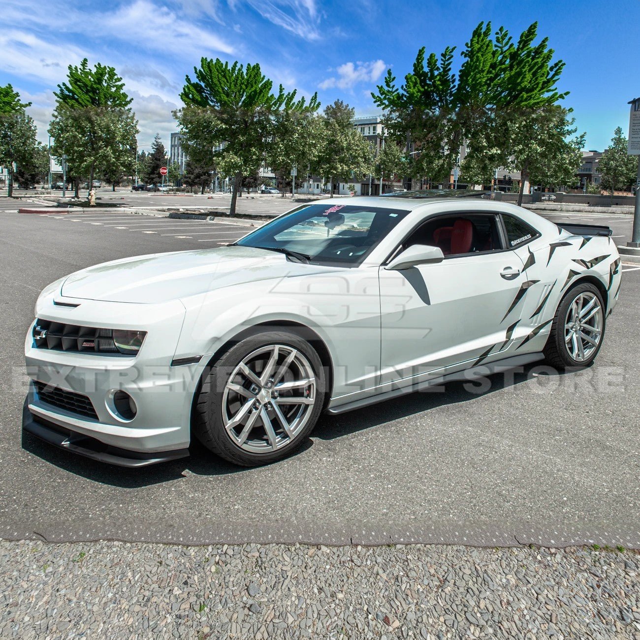Chevrolet Camaro 5th Gen ZL1 Style Gloss Black Carbon Fiber Side Skirts 2010-2015