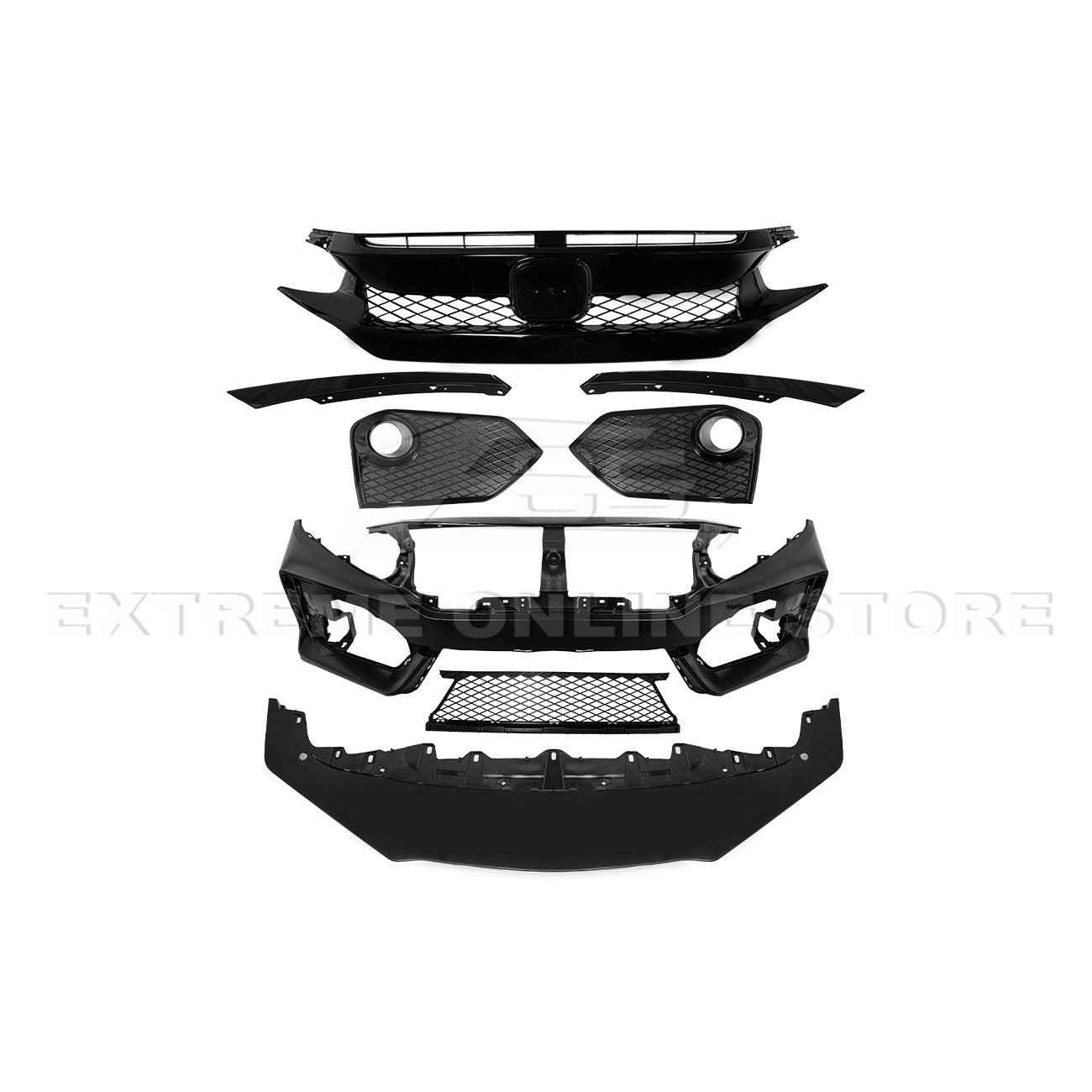 Honda Civic FK7 FK8 Type R Style Front Bumper Conversion Kit 2016-2021