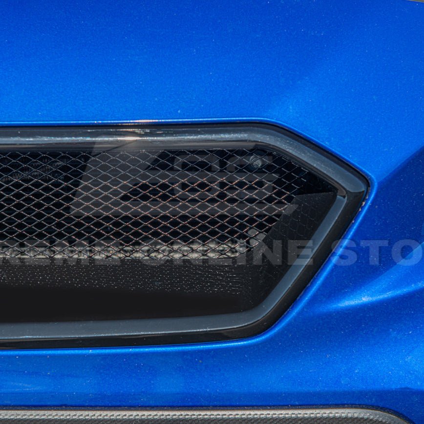 Subaru WRX STI VA CS Style Matte Gloss Black Front Mesh Grille Vent Cover 2018-2021