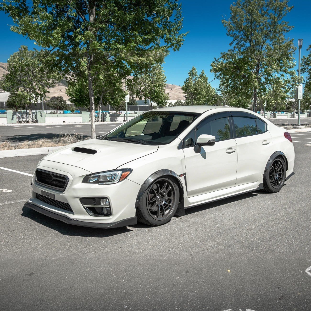 Subaru WRX | STI VA CS Style Carbon Fiber Gloss Black Fender Flares 2015-2021
