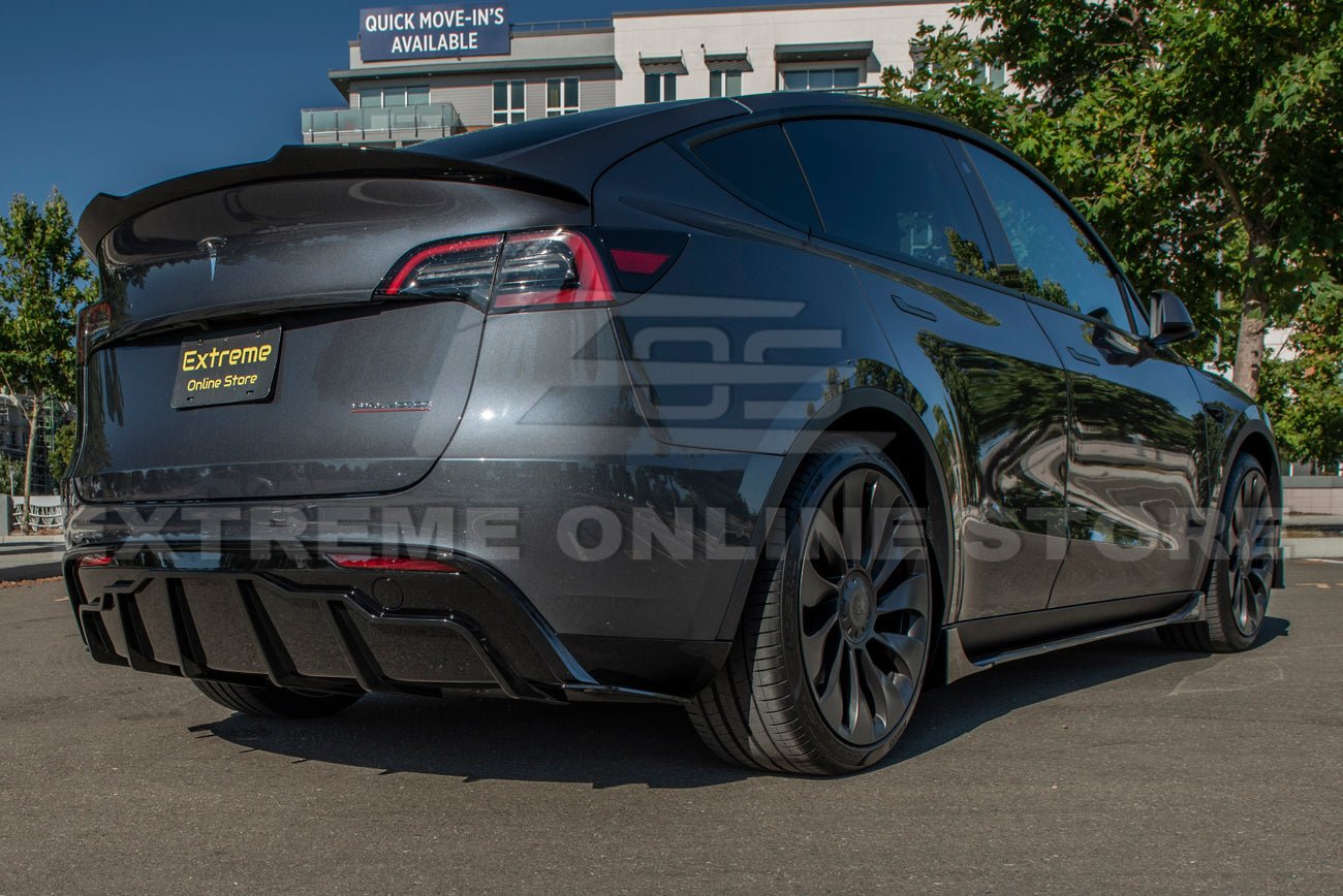 Tesla Model Y Performance Style Gloss Black Rear Bumper Diffuser 2020-2024