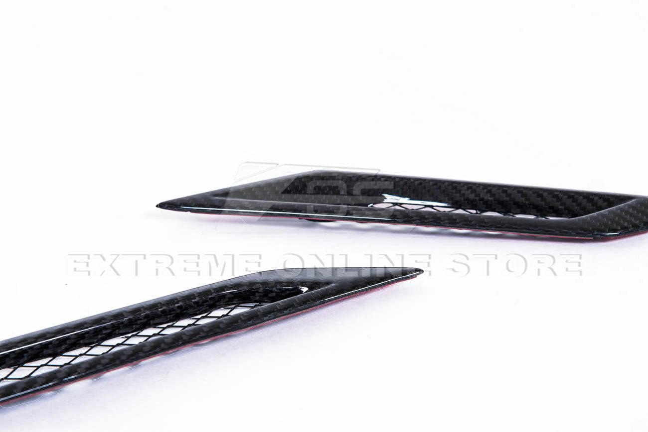 Cadillac CTS-V V2 Factory Style Dry Carbon Fiber Side Fender Vents 2009-2015