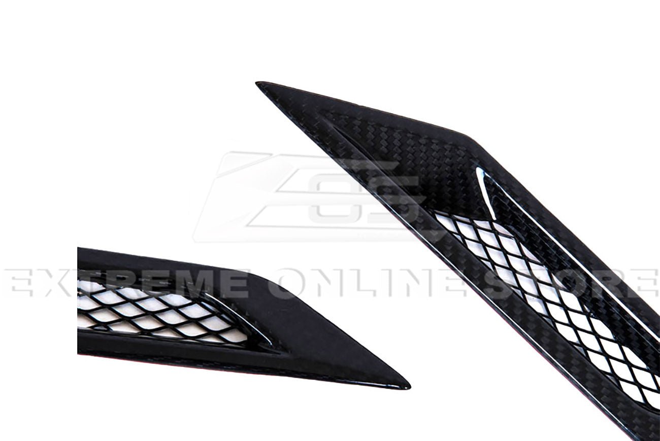 Cadillac CTS-V V2 Factory Style Dry Carbon Fiber Side Fender Vents 2009-2015
