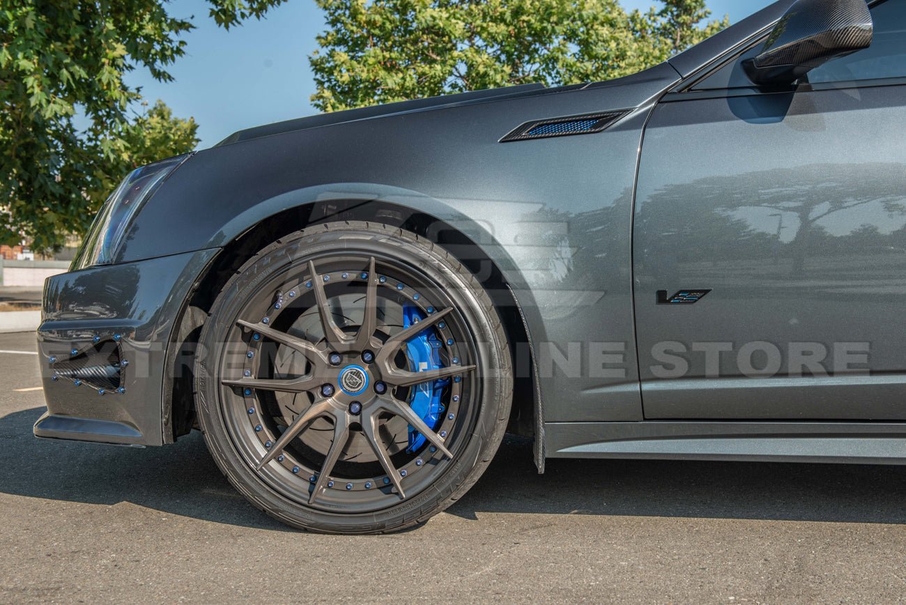 Cadillac CTS-V V2 Carbon Fiber Splash Guards Mud Flaps Sedan 2009-2014