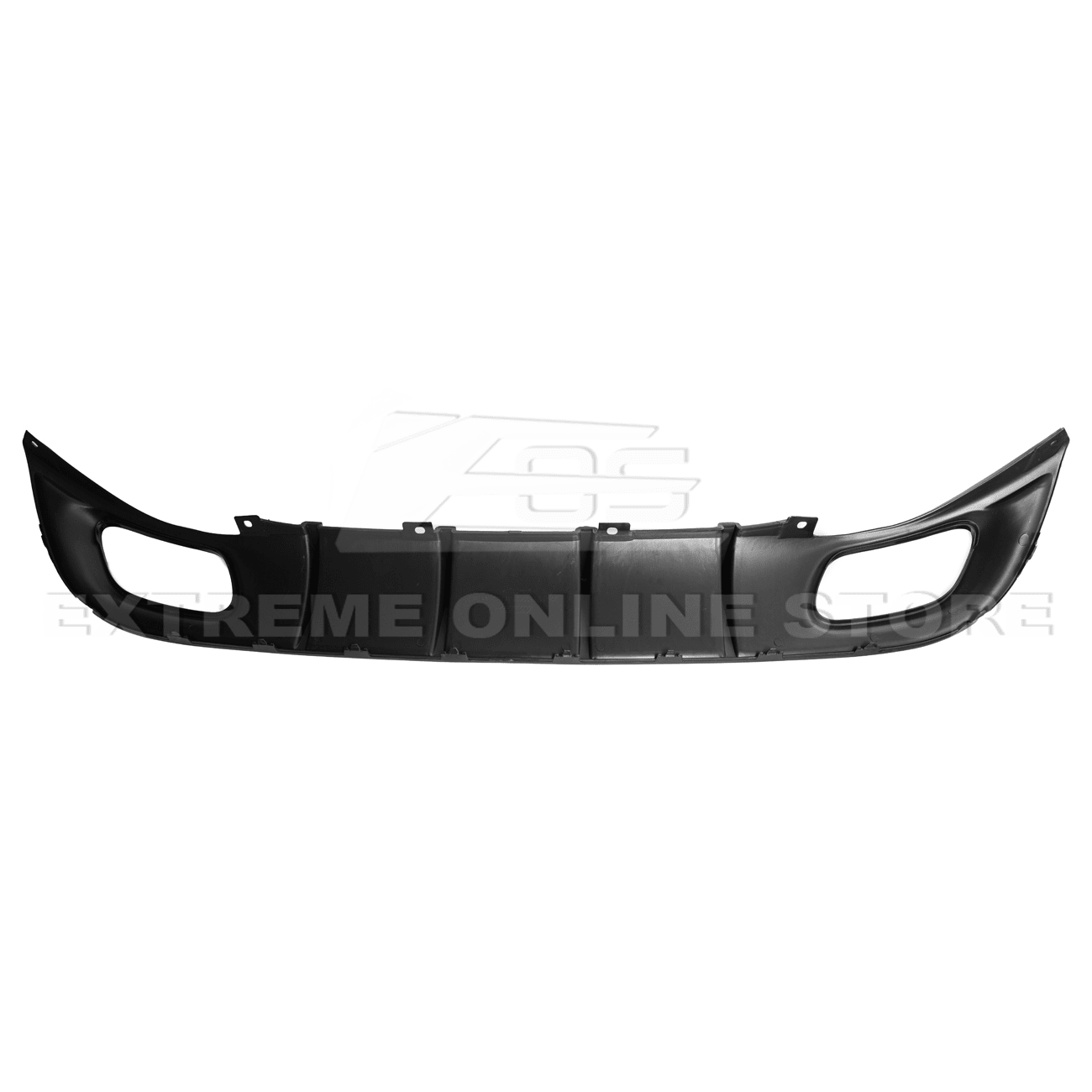 Dodge Charger LD SRT Style Matte Gloss Black Rear Bumper Dual Exhaust Diffuser Base Models 2015-2024