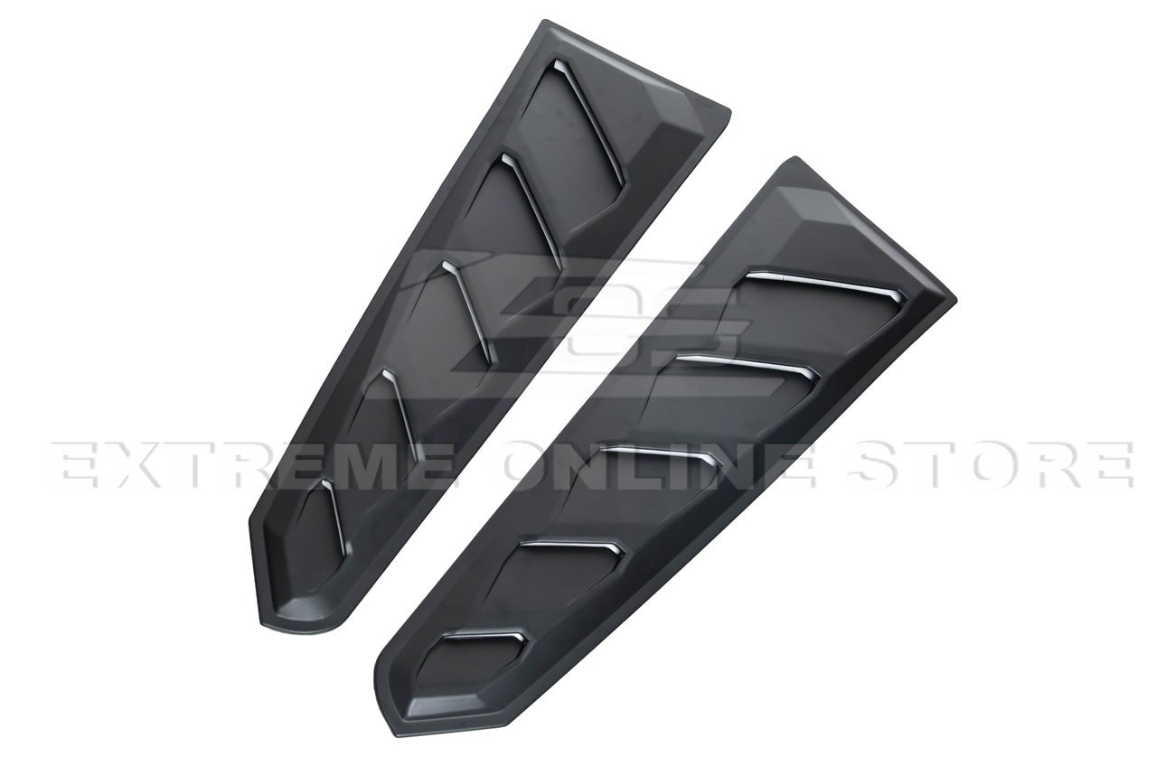 Chevrolet Camaro 6th Gen Matte Black Rear Window Louver Coupe 2016-2024