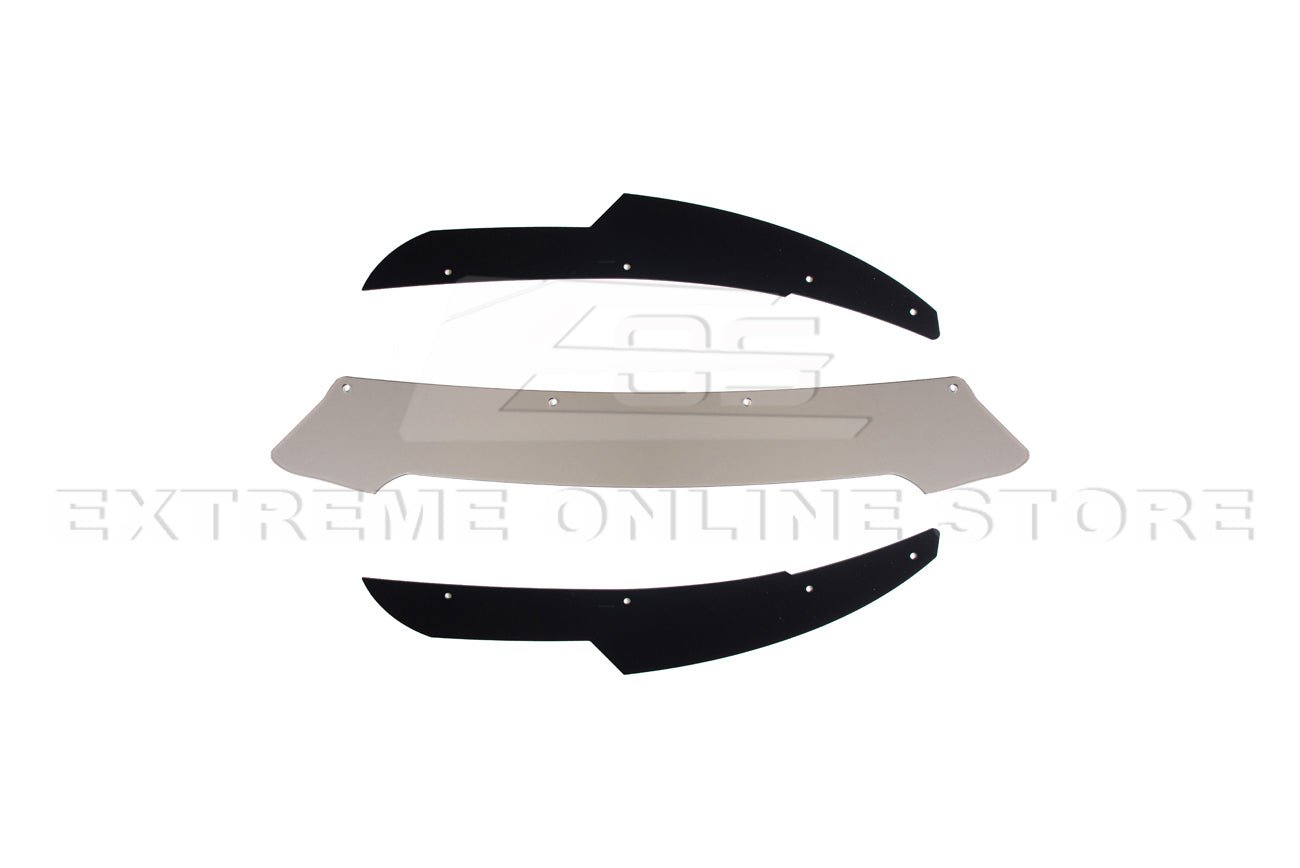 Dodge Charger LD SRT8 Style Wickerbill Rear Spoiler Flap Insert Smoke / Clear 2015-Up