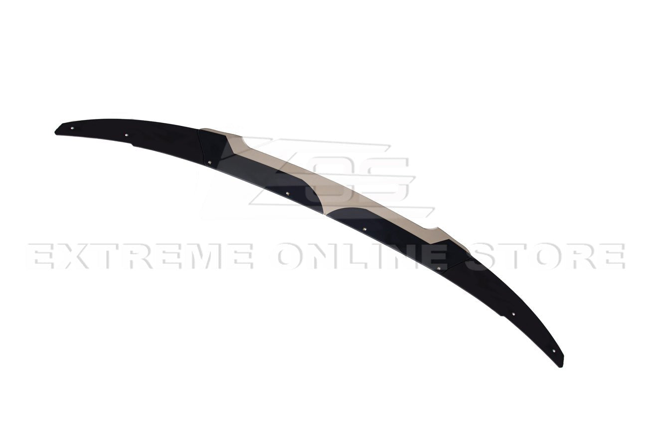 Dodge Charger LD SRT8 Style Wickerbill Rear Spoiler Flap Insert Smoke / Clear 2015-Up