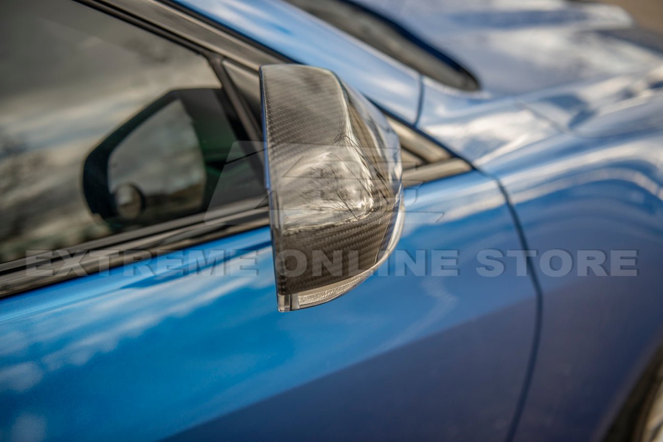 Cadillac ATS ATS-V CT4 CT4-V Dry Carbon Fiber Mirror Covers 2013-Up