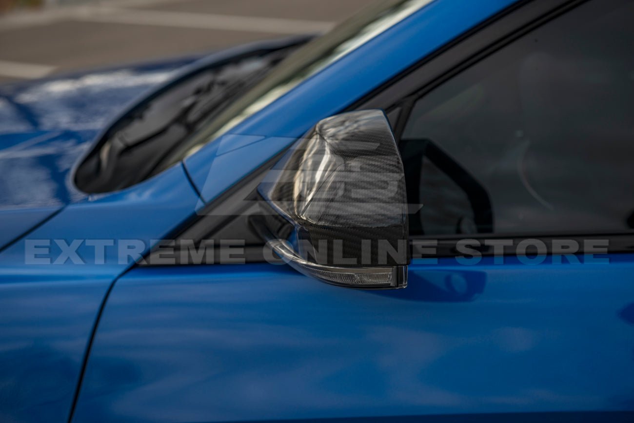 Cadillac ATS ATS-V CT4 CT4-V Dry Carbon Fiber Mirror Covers 2013-Up
