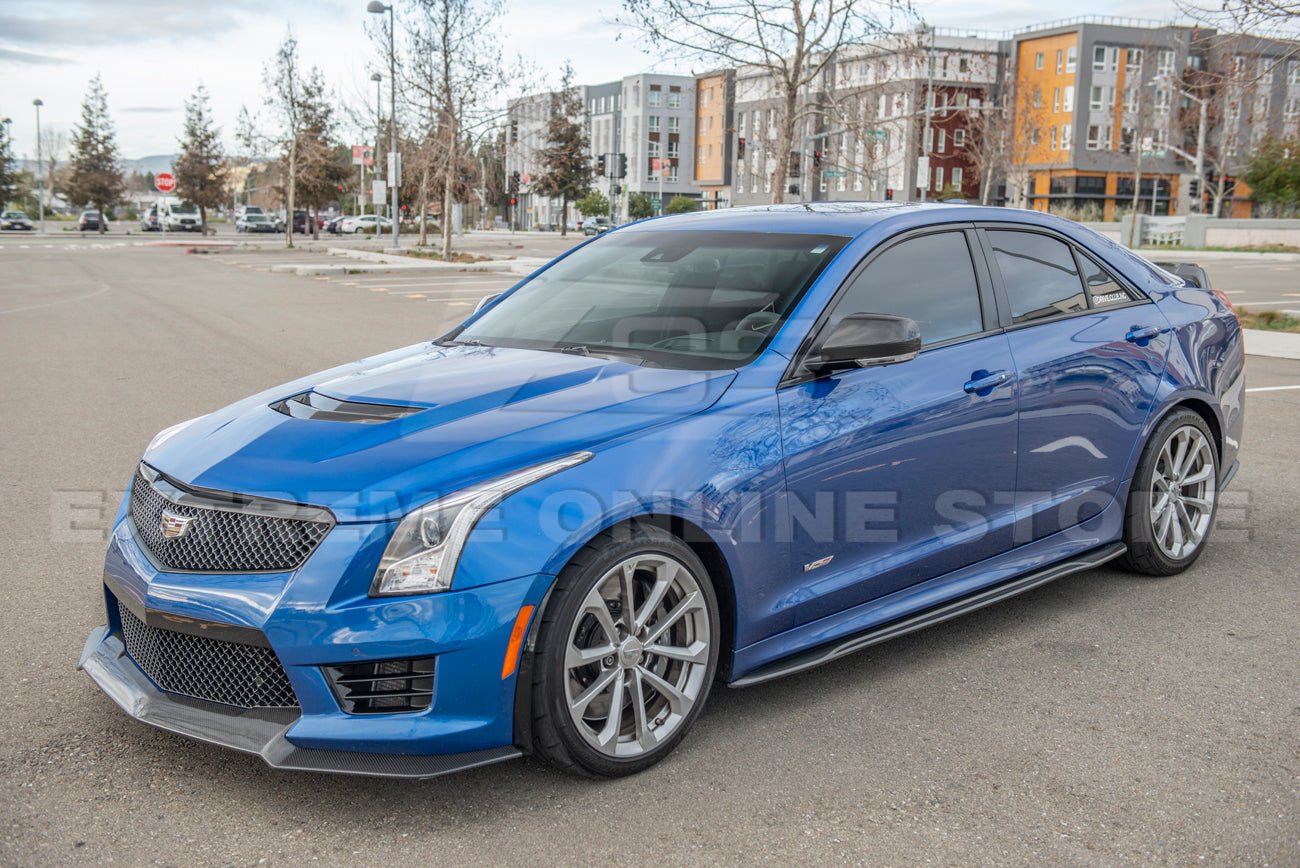 Cadillac ATS ATS-V CT4 CT4-V Dry Carbon Fiber Mirror Covers 2013-Up